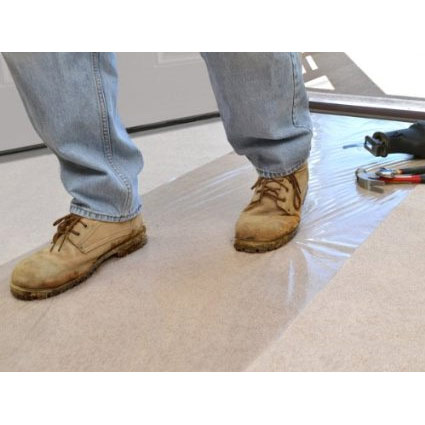 Surface Shields Carpet Shield - Protection Film - Self-Adhesive - 24x100 Reverse Wound - Click Image to Close