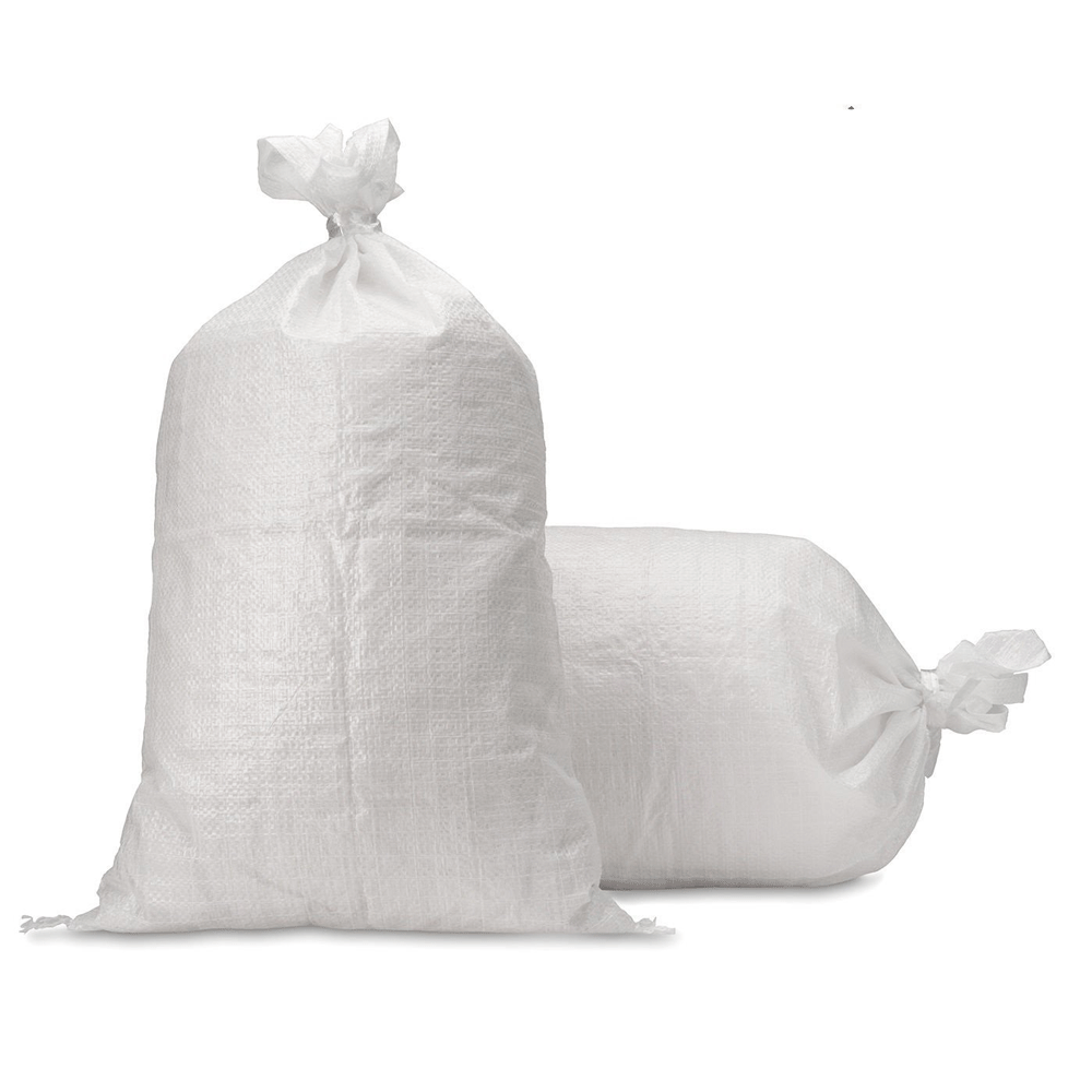 Woven Polypropylene Bags 30x40 - Poly Sacks - White - Durable - 50 Pack