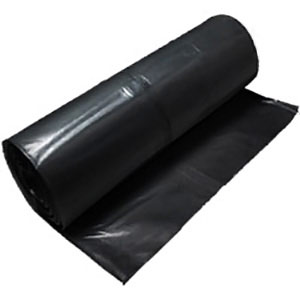 4 Mil Black Plastic Sheeting - Flame Retardant - 20x100