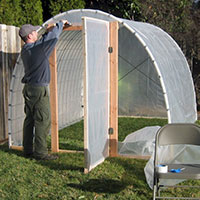 DIY Greenhouses - Plastic Poly Sheeting Example