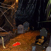 Halloween & Haunted House - Plastic Poly Sheeting Example