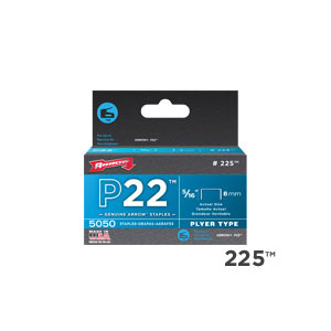 Arrow P22 Heavy Duty Staples 5/16" - Pack of 20