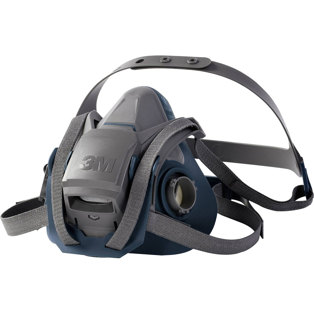3M 6502 Rugged Comfort Half Facepiece Respirator Mask, Medium - Click Image to Close