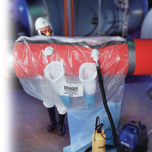 Asbestos Glove Bag - Grayling QT18 Quick Twist Horizontal - Large - Click Image to Close