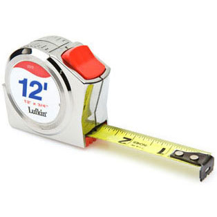 Lufkin Engineer's Scale Tape Measure - 12 ft, Belt Clip