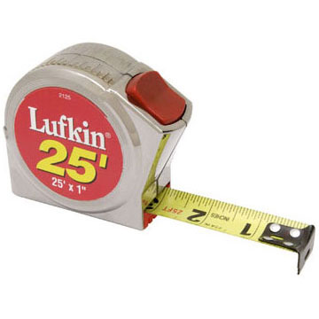 Lufkin 1" x 25' Series P2000 Power Return Tape - Click Image to Close