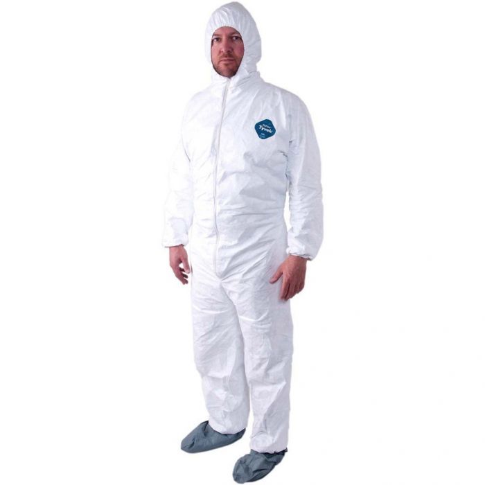 Malt ProMax II 1540 - Disposable Paint Suit - Coveralls Hood Boots - Bulk - 3XL