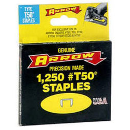 Arrow T50 Staples 1/4" - Pack of 10