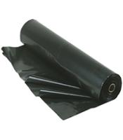 6 Mil Black Visqueen Plastic Roll - 20x100