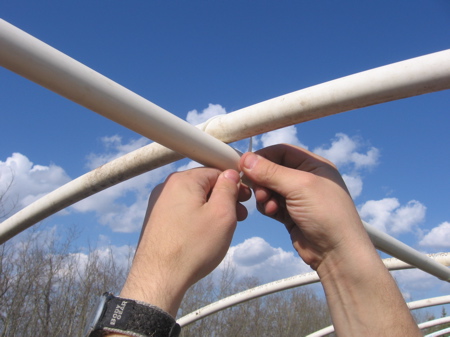 Greenhouse Plastic Sheeting PVC Pipe Spine