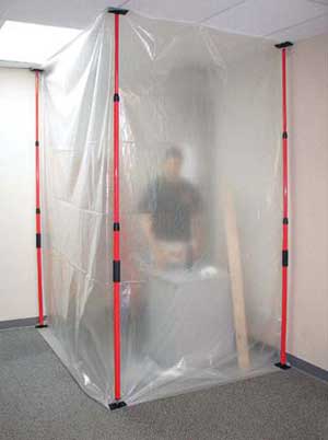 Temporary Construction Wall Panels for Dust Containment