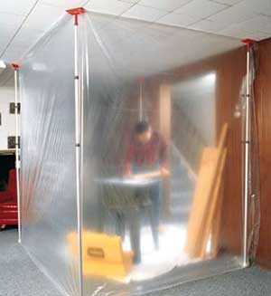 Temporary Construction Wall Panels for Dust Containment